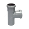 Тройник PP-H серый Дн 32х32х87гр б/нап в/к VALFEX 24032032