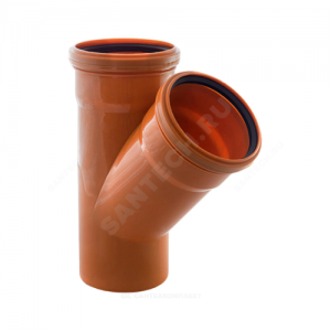 Тройник PP-B коричневый Дн 110х110х45гр б/нап в/к VALFEX 32110110 Тройник PP-B коричневый Дн 110х110х45гр б/нап в/к VALFEX 32110110