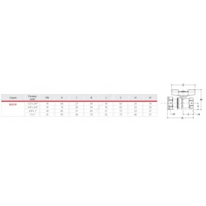 Кран шаровой латунь хром R251P Ду 15х20 Ру42 ВР/нак. гайка бабочка Giacomini R251PX003