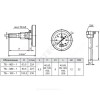 Термометр биметаллический осевой Дк100 L=100мм G1/2" 160С ТБ100 Метер