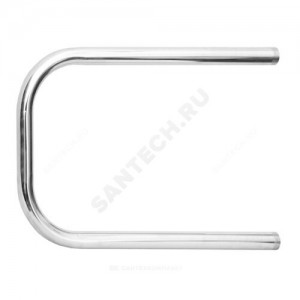 Полотенцесушитель водяной нерж сталь П-образный Ду 25 (1") НР 320х500мм боковое подключение б/к Эко Терминус 4670030724144