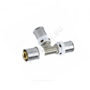 Тройник МП латунь никель пресс Дн 20 ГОСТ 32415-2013 8009 Aquasfera 8009-02