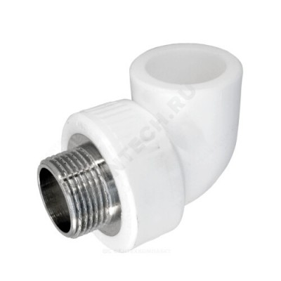 Угольник PP-R комбинированный белый НР Дн 32х1/2" RTP (РосТурПласт) 10804