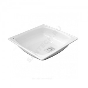 Поддон душевой стальной квадрат Standart 800х800х130 гладкий белый White Wave (Караганда) .