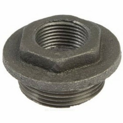 Заглушка (пробка) проходная 1 1/4"x1/2" правая резьба для чугунных радиаторов