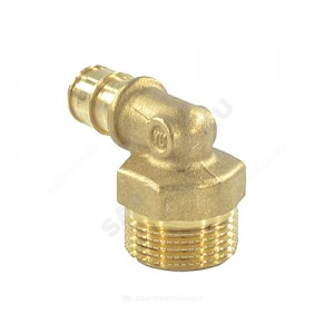 Угольник для PE-X латунь Дн 32х1" НР РОС Угольник для PE-X латунь Дн 32х1" НР РОС