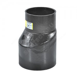 Переход ПНД эксцентрический длинный Дн 160х110 Geberit 369.584.16.1