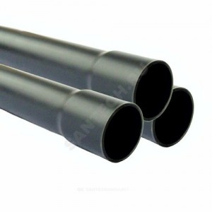 Труба НПВХ 100 серая под клеевое соед SDR21 Дн 63х3,0 Ру10 раструбная напорная L=3м Aquaviva AQV306330R