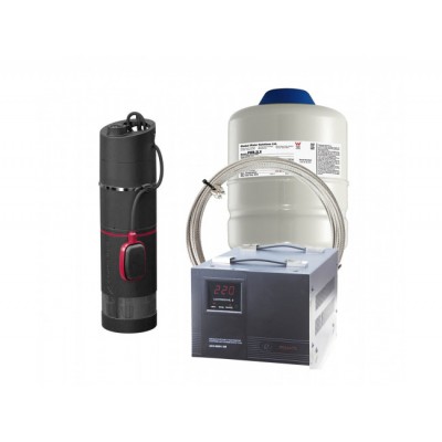 Комплект: Насос погружной Grundfos SBA 3-45 A + бак + трос + стабилизатор