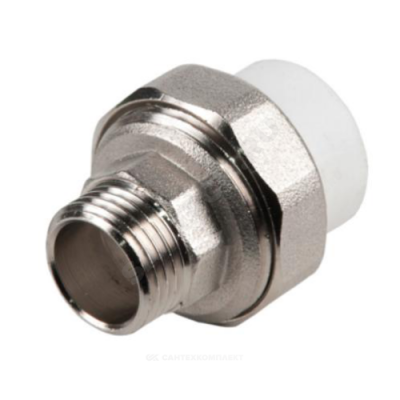 Муфта PP-R комбинированная разъемная белая НР Дн 50х1 1/2" RTP (РосТурПласт) 10649