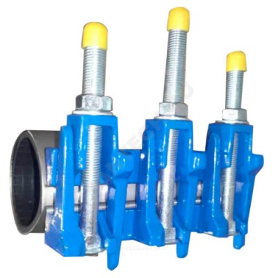 Хомут ремонтный с чугун замком сталь нерж Ду 80 (Дн 88-98) L=200мм Benarmo