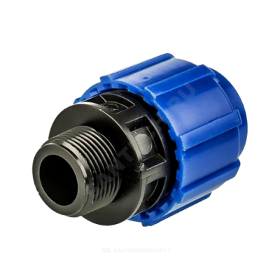 Муфта компрессионная ПЭ НР Дн 50х1 1/2" ТПК-АКВА 50030050