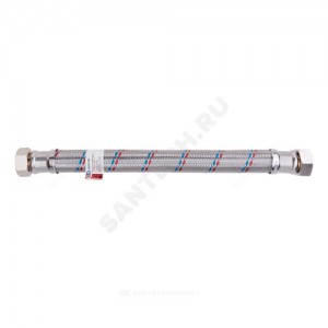 Подводка гибкая для воды нержавеющая оплетка ГИГАНТ 1" г-г L=1,2 м AQUALINE 4967