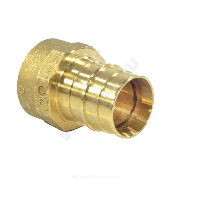 Муфта для PE-X латунь Дн 16х3/4" ВР РОС