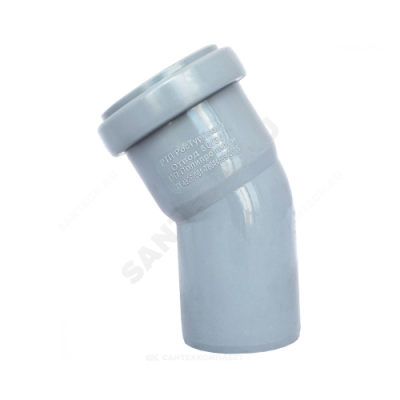 Отвод PP-H серый Дн 32х45гр б/нап в/к RTP (РосТурПласт) 23844