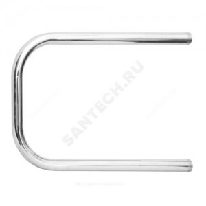 Полотенцесушитель водяной нерж сталь П-образный Ду 25 (1") НР 500х600мм боковое подключение б/к Терминус 4620768881381