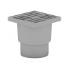 Трап нерегулируемый с гидрозатвором Дн 110 с нержавеющей решёткой 150х150мм вертикальный выпуск АНИ Пласт TA1212 Трап нерегулируемый с гидрозатвором Дн 110 с нержавеющей решёткой 150х150мм вертикальный выпуск АНИ Пласт TA1212