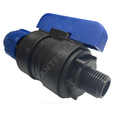 Кран шаровой компрессионный НР Дн 25х3/4" Ру16 VALFEX 1210012625034