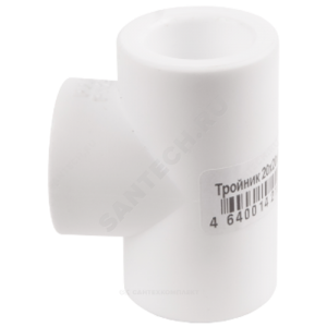Тройник PP-R белый внутренняя пайка Дн 20 RTP (РосТурПласт) 10736