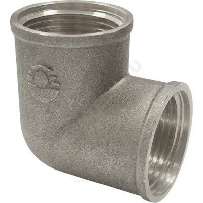 Угольник латунь никель Ду 25 (1") ВР/ВР VALFEX VF.090.N.100